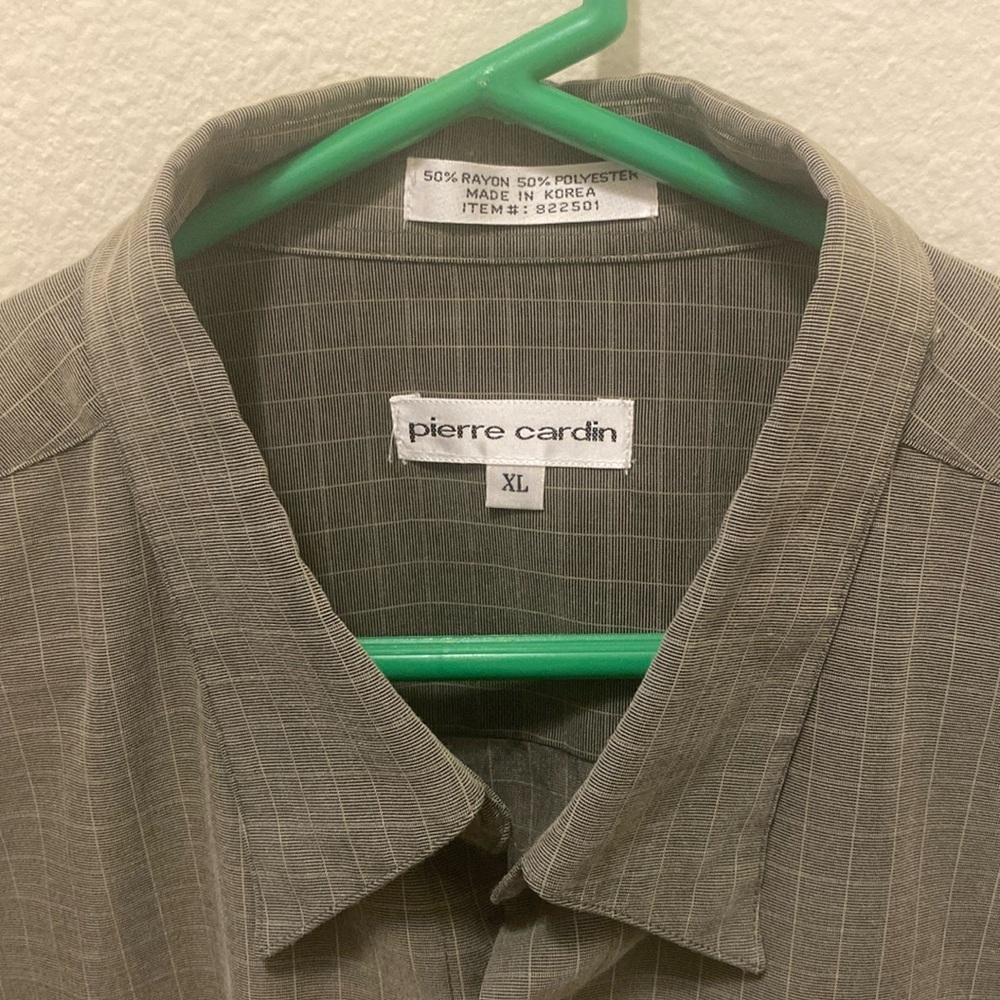 Pierre Cardin long sleeve button down shirt